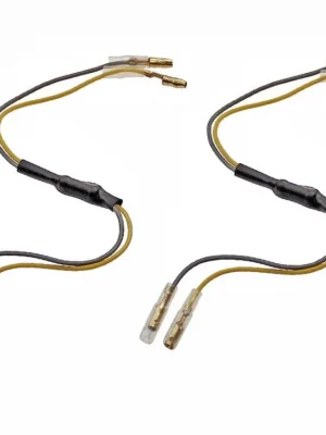 2x Motorrad Widerstände 12V LED Miniblinker Blinker Decoder Adapter Kabel Finale Aktion