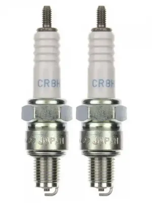 2x Zündkerze CR8HS Zündkerzen Set 2 Stück für Motorrad / Roller / Scooter Expressversand