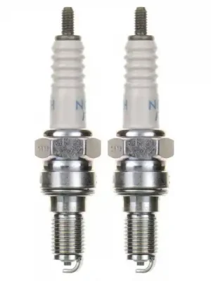 2x Zündkerze CR8EH-9 Zündkerzen Set 2 Stück für Motorrad / Roller / Scooter Echt