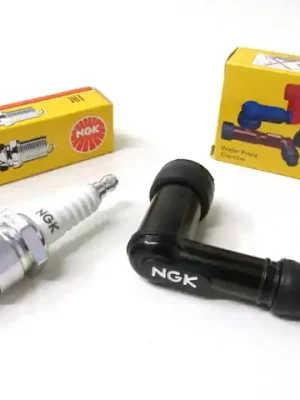 Zertifiziert Zündkerzenstecker LB05F & Zündkerze B9HS für Zündapp Hercules Sachs Kreidler Puch Mofa Moped Mok