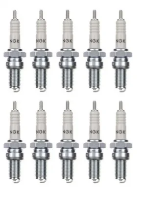 10x Zündkerze D7EA Zündkerzen Set 10 Stück 10er Pack für Motorrad / Roller Nur Heute