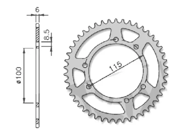 Kettenrad Ritzel 420 50 Zähne für Gilera GSM 50 & weitere 50ccm Sichere Zahlung