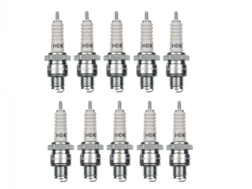 10x Zündkerze B6HS Set – 10 Stück für Motorrad/Roller, Mofa/Mokick/Moped Markenprodukt