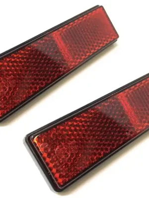 2x Reflektor Katzenauge 94x28mm Rot M5 für Roller Versand Am Gleichen Tag