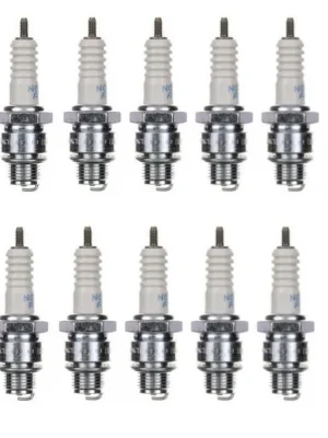 10x Zündkerze BR8HS Zündkerzen Set 10 Stück 10er Pack für Motorrad / Roller Billig