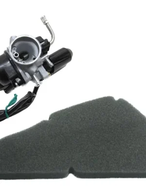 12mm Vergaser + Luftfilter + Zündkerze BR9ES Set für Piaggio NRG MC2 MC3 Begrenztes Angebot