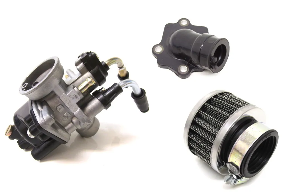 17,5mm Tuning Vergaser Kit & Ansaugstutzen für Yamaha Aerox, MBK Nitro & Minarelli Motor Meistverkauft