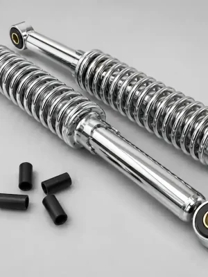 Stoßdämpfer Federbein Set 260mm Chrom für Honda Dax Monkey / Zündapp / Puch / Hercules Mofa Moped Online Kaufen