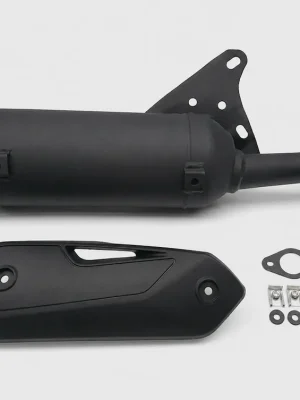 Schneller Versand Auspuff Auspuffanlage für Yamaha Aerox, MBK Nitro 50 Minarelli liegend mit E-Nummer