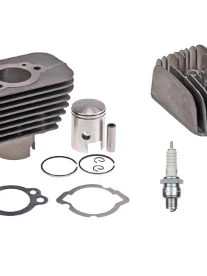 50ccm Zylinder + Zylinderkopf 12mm für Piaggio Vespa Ciao Bravo Boxer Si Mofa Top-Angebot