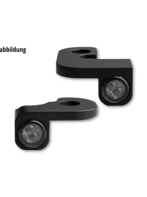 Zertifiziert HeinzBikes NANO Series LED Blinker für H-D Lenkerarmaturen SOFTAIL 2015-2017, chrom
