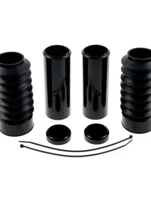 Cultwerk Gabel Cover komplett m. Faltenbälge, Schwarz, f. Harley-Davidson 48‘ 16-21 Neue Kollektion