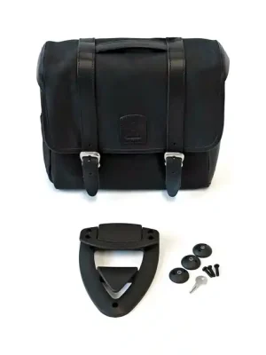 Longride Satteltasche Classic mit Halter, Schwarz, für Harley-Davidson Garantierte Lieferung