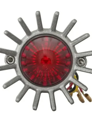 Solange Der Vorrat Reicht Motone Rücklicht Big Fin Gussrau, LED, für Harley-Davidson mit TÜV!