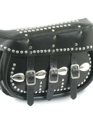 Samwel King Satteltasche, Leder, Schwarz, für Harley-Davidson 36-57 Big Twin Top-Angebot