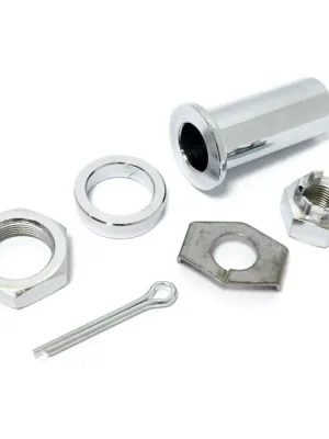 Achsmontage Kit, Hinterrad, Chrom, für Harley-Davidson FL 58-66 Neue Kollektion