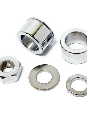 Achsmontage Kit, Vorderrad, Chrom, für Harley-Davidson FL 49-71 Preisreduziert