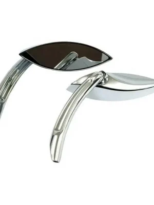 1 Paar Spiegel Snake Eye, Chrom, für Harley-Davidson Begrenztes Angebot