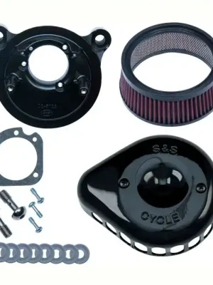 Nur Für Kurze Zeit S&S Stealth Luftfilter Mini T. Schwarf. Harley-Davidson Softail, Dyna, FLT 00-17