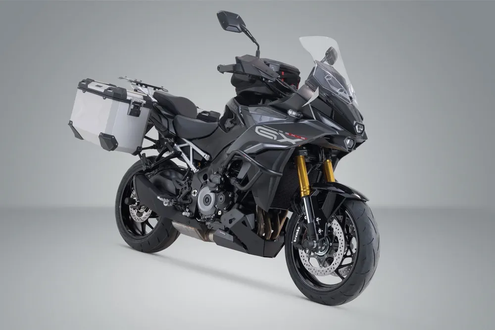 Saisonangebot SW-Motech TRAX ADV Alukoffer-System Silbern. 45/45 l. Suzuki GSX-S1000GX (23-).