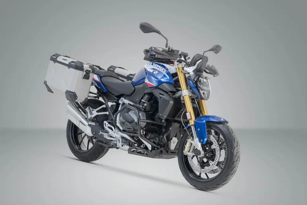 Sofort Bestellen SW-Motech TRAX ADV Alukoffer-System Silbern. 37/37 l. BMW R 1200 R/RS, R 1250 R/RS.