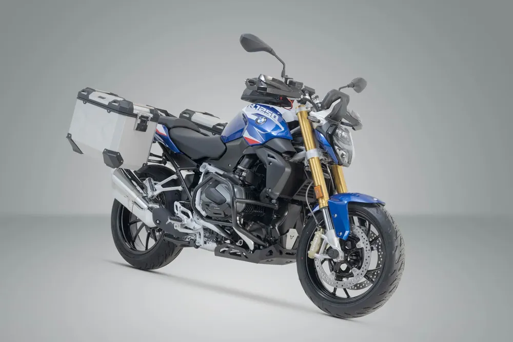 Letzte Chance SW-Motech TRAX ADV Alukoffer-System Silbern. 45/45 l. BMW R 1200 R/RS, R 1250 R/RS.