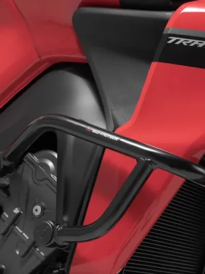 Ausverkauf SW-Motech Sturzbügel Schwarz. Yamaha Tracer 9 / GT (20-) / GT+ (22-).