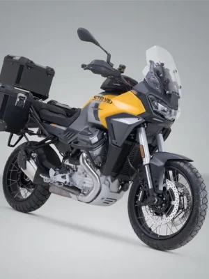 Sonderaktion SW-Motech Adventure Set TRAX ADV Schwarz. Moto Guzzi Stelvio (23-).