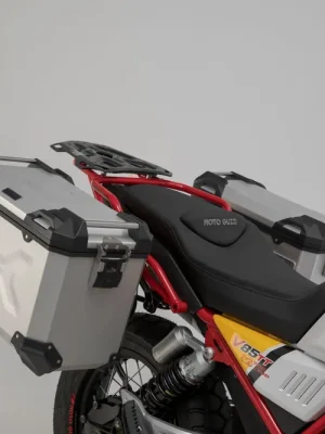 Online Kaufen SW-Motech Adventure Set TRAX ADV Schwarz. Moto Guzzi V85 TT (19-23).