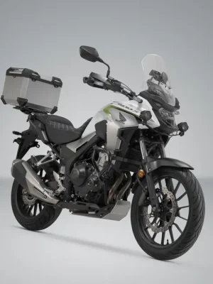 SW-Motech TRAX ADV Topcase-System Silbern. Honda CB500X, CB500F, CBR500R, NX500. Schneller Versand