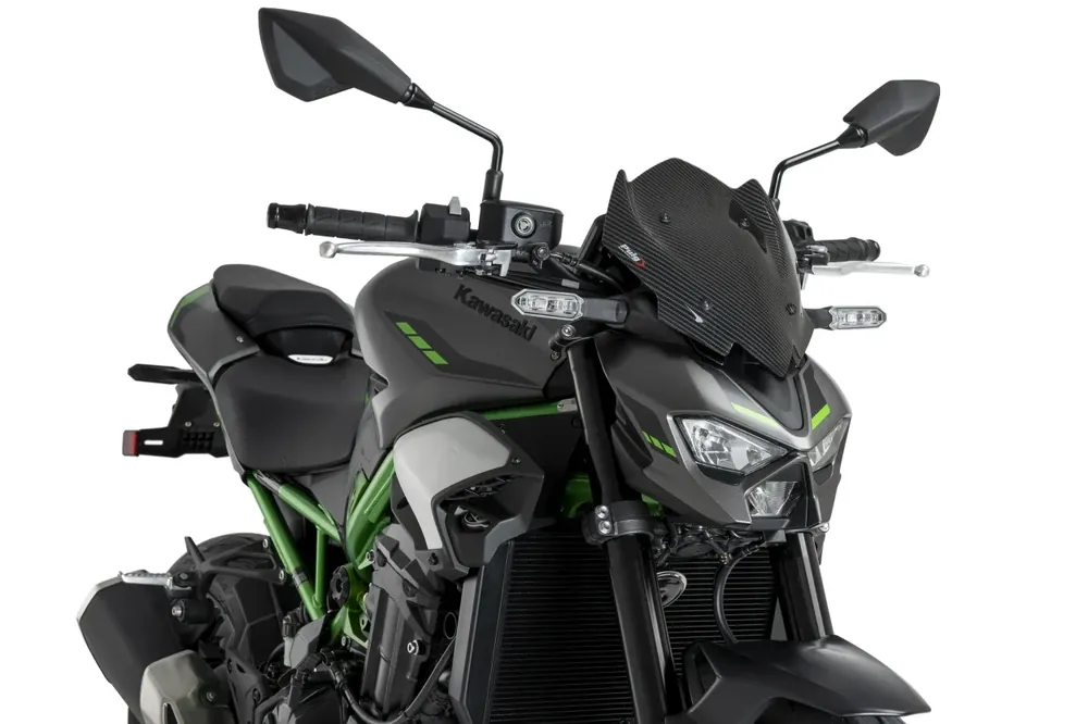 Online Kaufen PUIG New Generation Sport Windschield ABE carbon-look passend für Kawasaki Z900 / SE - Modelle (2025-2026)
