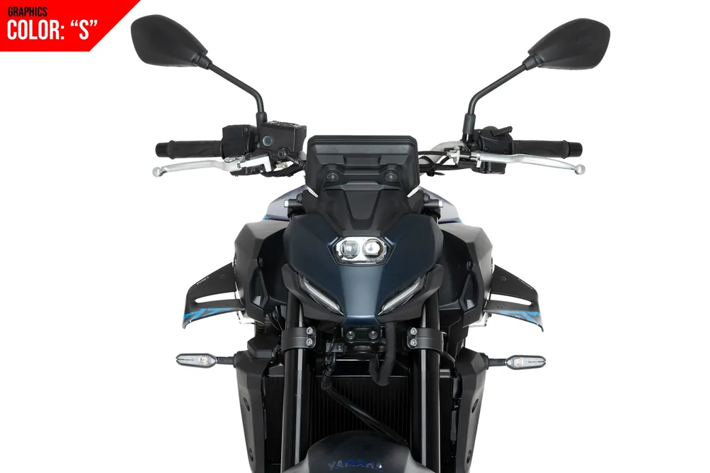 Preiswert PUIG D12 Spoiler mit ABE graphics passend für Yamaha MT-07 / Y-AMT - Modelle (2025-2026)