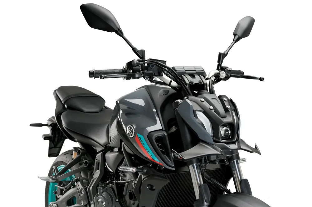 PUIG Downforce Naked Front Spoiler mit ABE matt-schwarz passend für Yamaha MT-07 / PURE - Modelle (2021-2024) Knallerangebot