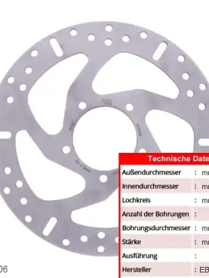 Letzte Chance Bremsscheibe EBC MD8006 (1 Stück)