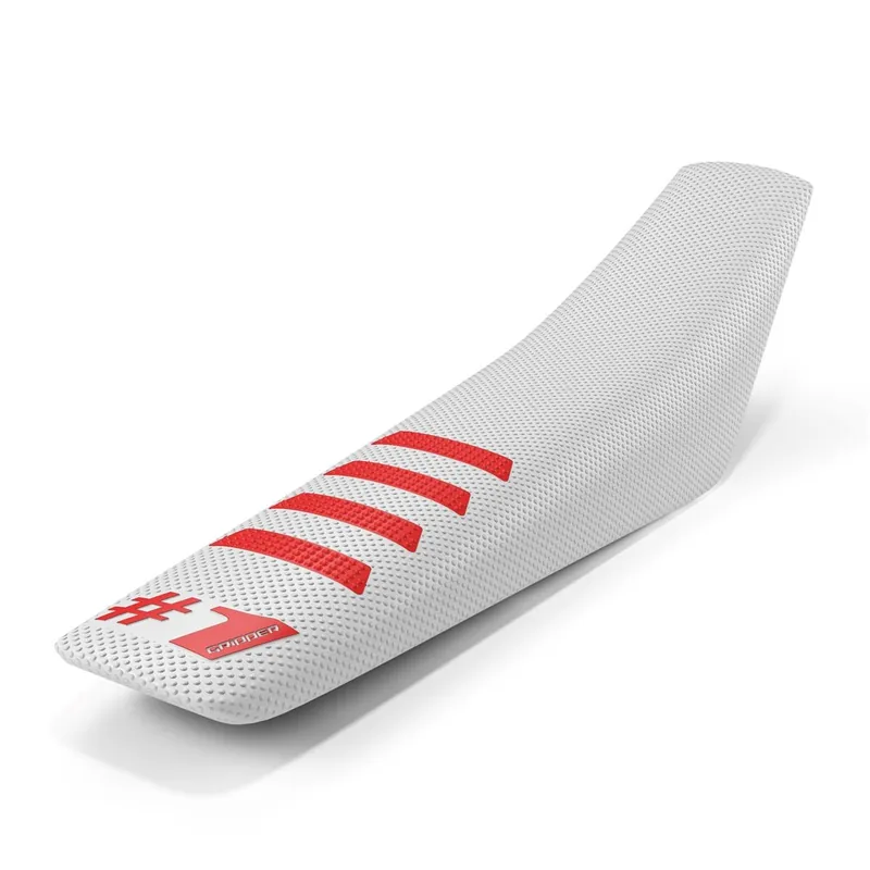 Mega-Angebot Onegripper - 1 Capa para selim Ribbed branco/vermelho