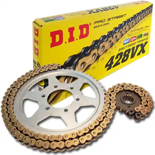 Zertifiziert DID Kettensatz Stahl Yamaha TT-R 125 LW (CE07) Bj.2003