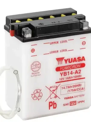 Batterie YUASA YB14-A2 (DC) offen ohne Säure Schnäppchen