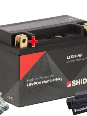 Batterie Shido Lithium High Performance LTX14 HP / YTX14-BS Begrenztes Angebot